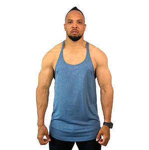 Men’s Muscle Fit Gym Stringer Tank <b>Top</b> Quick Dry Breathable Sleeveless Bodybuilding Vest Sports Fitness Wear OEM - Product Image 6