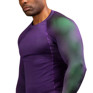 Maillot de compression à manches longues MMA Rash Guard, tissu sportif respirant conçu pour les séances d'entraînement de jiu-jitsu brésilien - Product Image 3