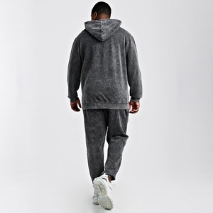 Fitness para hombre, correr, lavado ácido, desgastado, Lose Fit, chándales de chándal, conjuntos de Jogger, nuevo diseño, chándales de invierno transpirables - Product Image 4