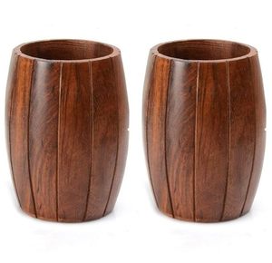 Handmade Wooden Barrel Pen Holder <b>Desk</b> Organizer <b>Rustic</b> <b>Office</b> Supply Holder Wooden Pencil Cup for Home <b>Office</b> Study Table - Product Image 5