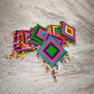 Decoración de la boda Cometa de lana Puerta tradicional Colgante Decoración de la pared Colgantes Fiesta Telón de fondo Cometa colgante para eventos y decoración - Product Image 4