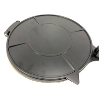 Kwang Hsieh – Moule manuel en alliage d'aluminium moulé de 8 pouces, revêtement noir de qualité alimentaire, écologique, pour tortillas de maïs et de farine