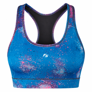 Custom Logo High Impact Women Racerback Sports <b>Bra</b> Padded Yoga Top Sublimation Printed Breathable Fitness Gym Workout <b>Bra</b> - Product Image 2