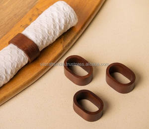 Anillo de Servilleta de Cristal Moderno y Lujoso para Restaurante de Hotel, Diseño Elegante de Madera, Bodas, Accesorios de Cocina Más Vendidos, Ovalado en Existencia - Product Image 1