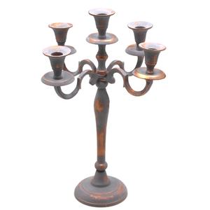 Decoración de boda de alta calidad, 5 brazos, lavado gris, Metal, aluminio, diseñador de lujo, portavelas de estilo moderno - Product Image 5