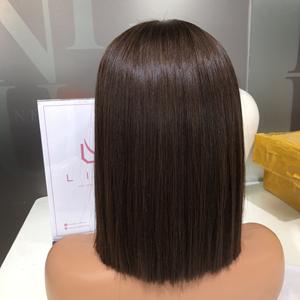 Prix de gros Perruque de cheveux du Vietnam Perruque de couleur de tache de naissance Cheveux raides en dentelle transparente à double tirage - Product Image 4