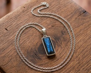 Collar de Labradorita con Colgante de Destello Azul Místico, Joyería de Cristal Curativo, Amuleto de Protección, Regalo Boho para Mujer - Product Image 2