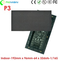 Matrice Led RVB à faible coût 64x32 Pixels Hub75 P3 Module Led d'intérieur 192x96mm pour panneau Led bricolage