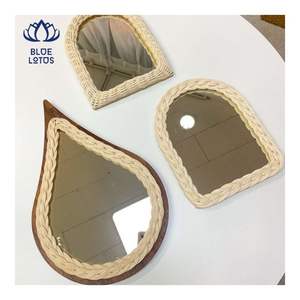 Envío Rápido: Espejo de Ratán 2026, Decoración de Pared Hecha a Mano, Refleja la Luz Eficientemente y Agrega un Estilo Cálido al Dormitorio - Product Image 5