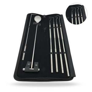 Juego de instrumentos periodontales equinos de 5 piezas, kit de instrumentos dentales veterinarios para limpieza y desincrustación de dientes de caballos - Product Image 1