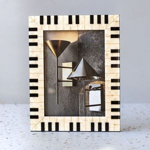 Cadre photo en bois artisanal de luxe, écologique, avec incrustation d'os, accent décoratif intérieur, Inde RR ENTERPRISES - Product Image 4