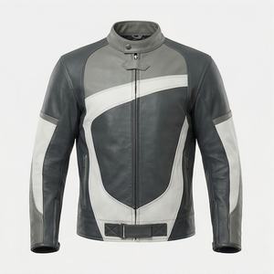 Veste en cuir pour motards, style vintage, pour course moto, en cuir véritable, veste de protection, vêtements de tourisme, couleur personnalisée - Product Image 1