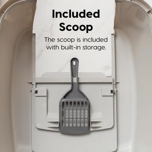 Lettiera per Gatti Grande e Coperta con Maniglia, Chiusura a Scatto, Sportello Anteriore e Paletta per un Facile Accesso - Product Image 4