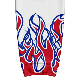 Chaussettes de hockey sur glace personnalisées en coton léger et écologique, hauteur genou, avec impression du nom de l'équipe OEM - Product Image 5