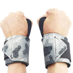 Bandes de poignet élastiques antidérapantes personnalisées, robustes, respirantes, en polyester et nylon de qualité supérieure pour la musculation et le powerlifting - Product Image 4