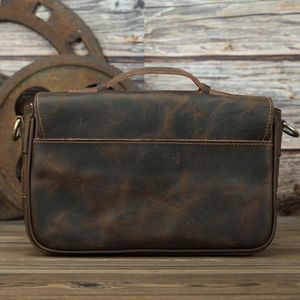 Faust Vintage Crossbody Leather <b>Camera</b> <b>Bag</b> Retro Style <b>Messenger</b> <b>Bag</b> for <b>Camera</b> & Video Equipment - Product Image 5