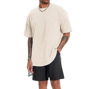 Top Trending Men Acid Wash Premium T Shirt 100% Cotton 240GSM Oversized Streetwear Custom Logo DTG OEM Wholesale T Shirt - Product Image 6
