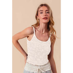 Débardeur sans couture floral bicolore pour femme - Product Image 2