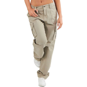 Pantalones Cargo de Invierno para Mujer, con Logotipo Bordado Personalizado, Estilo Urbano, Ligeros, de Tela de Algodón, Impermeables y Transpirables - Product Image 1