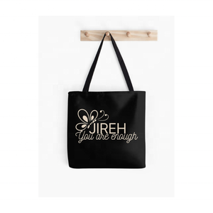 GOTS Certifié 100% Coton Verset Brodé Unisexe Réutilisable Voyage Tote Bags Eco Friendly Élégant Grande Capacité pour Shopping - Product Image 4