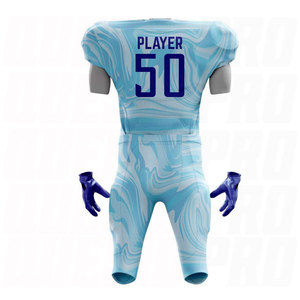 ชุดยูนิฟอร์มอเมริกันฟุตบอลสำหรับผู้ใหญ่แบบพรีเมียม คุณภาพสูง ขนาดสั่งทำได้ ระบายอากาศได้ดี แห้งเร็ว พร้อมสกรีนชื่อทีม - Product Image 3