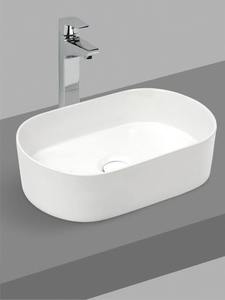 Minimalist Ceramic Oval Countertop Poisera <b>Basin</b> Premium Bathroom Above Counter Vessel Sink Trendy Table Top Washing Lavatory - Product Image 5