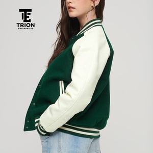 Nueva Chaqueta Varsity de Manga Larga Estilo Streetwear para Mujer, Corte Ajustado, Diseña Tu Propia Chaqueta Varsity Cómoda para Mujer, Servicio OEM - Product Image 6