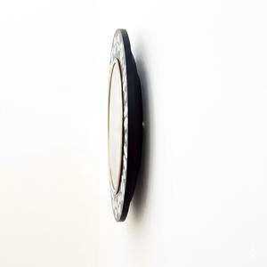 Horloge murale de luxe moderne de haute qualité, ronde, en résine et os incrustés, design géométrique, pour la décoration de la maison, salon, décoration intérieure - Product Image 3