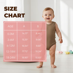 Combinaison bébé sans manches en coton doux, vêtements confortables pour nourrissons et bébés - Product Image 4