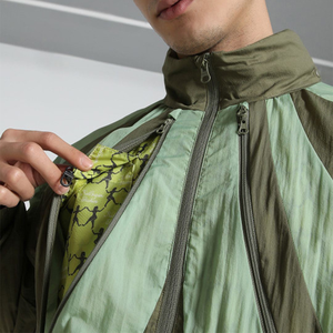Mens Color Blocking Windproof windbreaker <b>Racer</b> <b>Jacket</b> Stand Collar Zipper Closure Sporty Style Spring Wear Polyester Material - Product Image 6