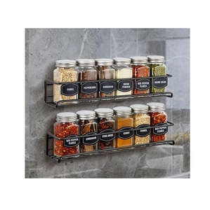 Contemporary Metal Spice <b>Shelf</b> Designed for Storing Culinary Ingredients with Strong Support and Elegant Kitchen Function - Product Image 4
