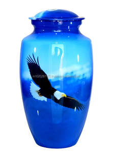 Belle urne de crémation en aluminium gravé pour adultes offrant un souvenir significatif et une protection sûre des cendres - Product Image 6