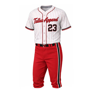 Diseño de Uniformes de Béisbol Personalizados de Alta Calidad para Jóvenes y Adultos, Precio al por Mayor, Uniforme de Béisbol de Poliéster para Hombre - Product Image 1