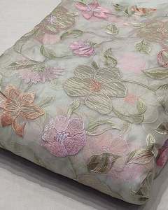 Tela de bordado malté, tela textil personalizada de lujo, tela de red, tela de organza para prendas de moda, venta al por mayor, exportación, suministro global - Product Image 4