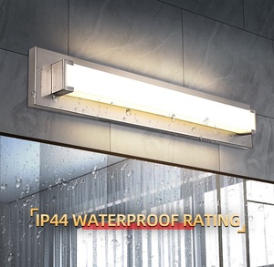 Lampe murale LED au design moderne, étanche IP44, pour miroir de salle de bain, éclairage mural intérieur en acier inoxydable, pour miroir d'hôtel - Product Image 3