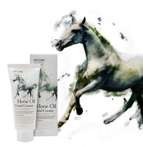 Crème pour les mains hydratante à l'huile de cheval 3W CLINIC 100ml, authentique crème pour les mains nourrissante intensive coréenne K Beauty, soin de la peau - Product Image 2