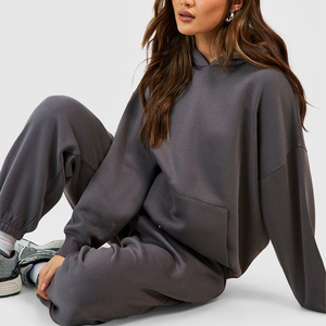 Custom Fashion Training Jogging Wear Tracksuits Women's Streetwear Tracksuit Set / Best Selling 100% Cotton Tracksuit OEM - Product Image 2