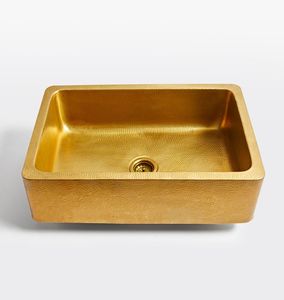 Évier de cuisine en laiton massif, lavabo artisanal de qualité supérieure, résistant aux rayures, qualité durable pour les maisons de luxe du monde entier - Product Image 2