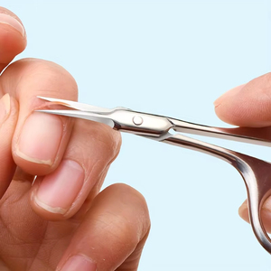 Ciseaux à cuticules, outils de beauté, ciseaux à sourcils, ciseaux russes pour peaux mortes, professionnels en acier inoxydable - Product Image 6