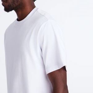 T-shirt unisexe personnalisable blanc 100% coton uni décontracté coupe classique tricoté 200g respirant séchage rapide écologique - Product Image 4