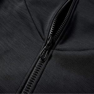 Sudadera con capucha y cremallera completa, bordada, de forro polar, 100% algodón, lisa, oversize, personalizable, de corte ajustado, subida por Dress Sports - Product Image 5