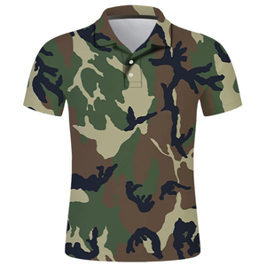 Camisa de Manga Corta para Hombre, Estampado de Camuflaje, Algodón, Cuello Clásico, Transpirable, Corte Regular, para Todas las Temporadas - Product Image 3