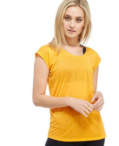 Ventes en gros de t-shirts décontractés de couleur unie à col rond en coton et polyester pour femmes, t-shirts à manches courtes - Product Image 1