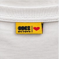 Étiquettes tissées personnalisées avec logo et texte, étiquettes de marque à coudre pour vêtements, articles vestimentaires et sacs