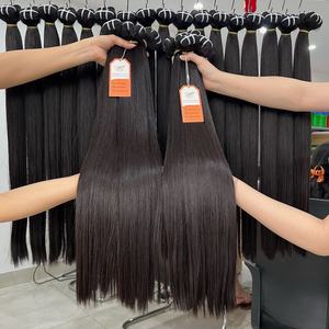 Venta caliente 2024 Super doble dibujado hueso recto trama paquetes de Cabello 100% extensiones de cabello vietnamita crudo cortadas directamente de humano - Product Image 2