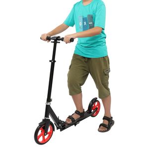 Monopattino Pieghevole di Lusso a Tre Ruote in Lega Nera e Rossa con Ruote in PU per Bambini dai 3 Anni in Su per Attività all'Aperto - Product Image 5