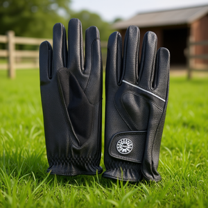 Custom Logo and Color Horse Riding Gloves <b>Equestrian</b> Sets & Accessories - Product Image 3