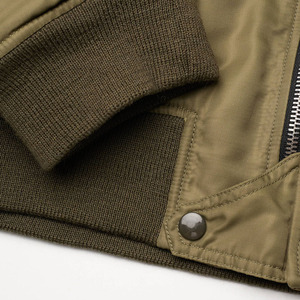 Nouvelle veste bomber en satin zippée tendance 2019 pour hommes, personnalisable, 100 % fibre de polyester, décontractée, imperméable, grandes tailles - Product Image 4