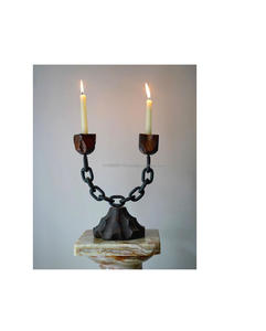 Candelabros de hierro de alta resistencia Vintage para bodas, eventos góticos o como centro de mesa atemporal en espacios de comedor de lujo - Product Image 4