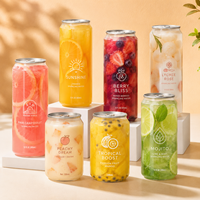 Venta al por Mayor de Latas Transparentes de PET de 350 ml para Bebidas con Tapas Fáciles de Abrir, Botellas de Plástico ODM para Envasado de Jugos Fríos y Refrescos